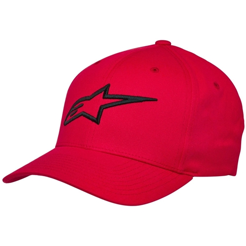 ALPINESTARS Ageless Curve Hat, Petjes voor de motorfietsrijder, Rood-Zwart